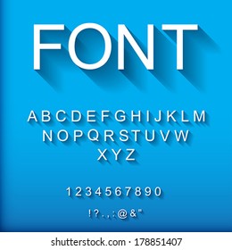 3d font.  Vector Illustration.