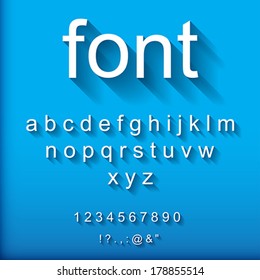 3d font.  Vector Illustration. 