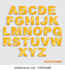 3d font, Vector illustration.