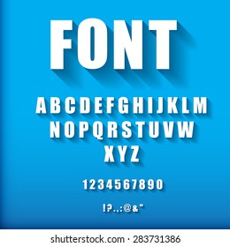 3d font. 
Vector Illustration. 