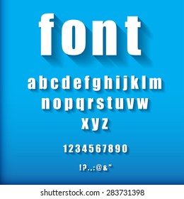 3d font. Vector Illustration. 