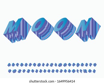 Diseño de fuentes 3d font.alfabeto y fuente creativa Abstracto diseño alfabético moderno estilo antiguo alfabeto tipográfico,ilustración vectorial