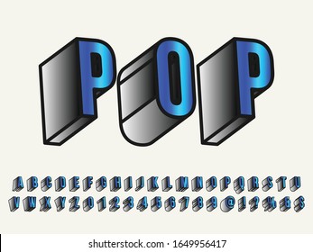3d font.alphabet and creative font design Typography  alphabet name pop