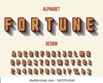 3d font.alphabet,typography,typeface vector name fortune