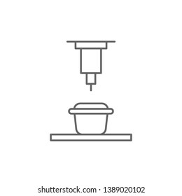 3d food icon. Element of 3d printing icon. Thin line icon for website design and development, app development. Premium icon