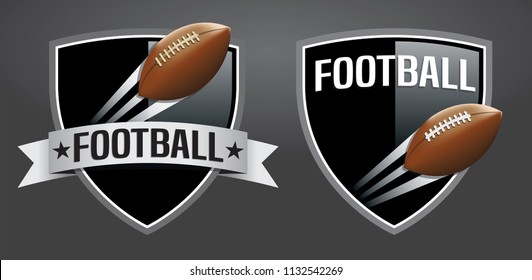 3D Football Shield Logo