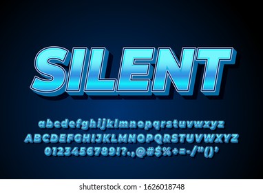 3d frozen style font effect for game logo, heading, advertising, branding
