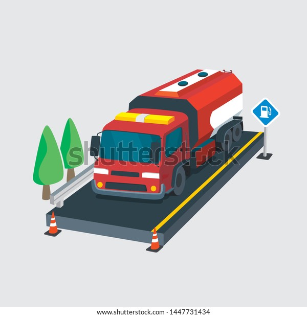 3d Fuel Tanker Truck Isometric and Detailed Vector\
old school with sirene