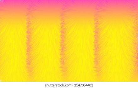 3d fur background with yellow and purple colors