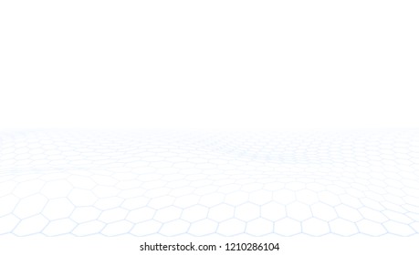 3D Futuristic Hexagon Technology Concept Background. EPS10 Vector