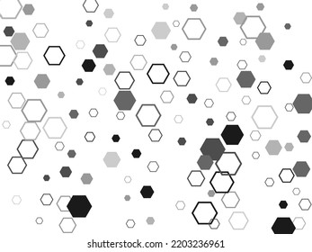 3D Futuristic honeycomb mosaic white background. Realistic geometric mesh cells texture.  Geometric Hexagon abstract background.