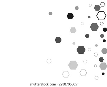 3D Futuristic honeycomb mosaic white background. Realistic geometric mesh cells texture.  Geometric Hexagon abstract background.