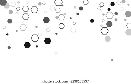 3D Futuristic honeycomb mosaic white background. Hexagon, hexagonal raster, mosaic cell sign or icon. Gradation. Bee honey shapes. Vector geometric seamless texture symbol. 