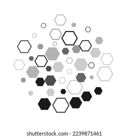 3D Futuristic honeycomb mosaic white background. Honeycomb, bees hive cells pattern. Abstract white vector wallpaper with hexagon grid.