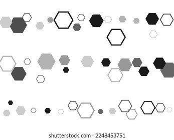 3D Futuristic honeycomb mosaic white background. Hexagon, hexagonal raster, mosaic cell sign or icon. Gradation. Bee honey shapes. Vector geometric seamless texture symbol. 