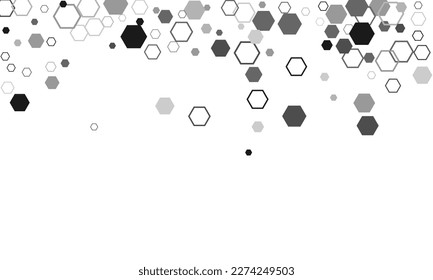 3D Futuristic honeycomb mosaic white background. Vector and illustration Bee honey shapes. Vector geometric seamless texture symbol. 