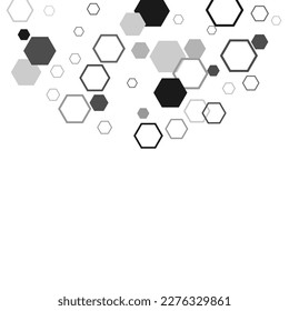 3D Futuristic honeycomb mosaic white background. Honeycomb, bees hive cells pattern. Bee honey shapes. Vector geometric seamless texture symbol. 