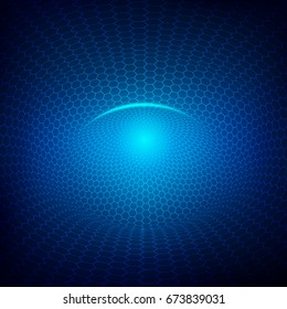 3D futuristic net in technological theme, concept of digital gateway, abstract technology background