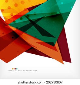 3d futuristic shapes vector abstract background made of glossy pieces with light effects and textured surfaces