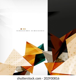 3d futuristic shapes vector abstract background made of glossy pieces with light effects and textured surfaces
