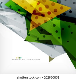 3d futuristic shapes vector abstract background made of glossy pieces with light effects and textured surfaces