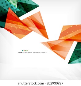 3d futuristic shapes vector abstract background made of glossy pieces with light effects and textured surfaces