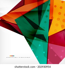 3d futuristic shapes vector abstract background made of glossy pieces with light effects and textured surfaces