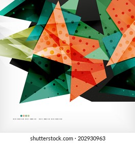 3d futuristic shapes vector abstract background made of glossy pieces with light effects and textured surfaces