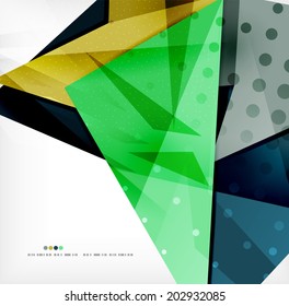 3d futuristic shapes vector abstract background made of glossy pieces with light effects and textured surfaces