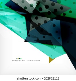 3d futuristic shapes vector abstract background made of glossy pieces with light effects and textured surfaces