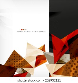3d futuristic shapes vector abstract background made of glossy pieces with light effects and textured surfaces