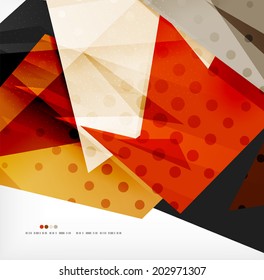 3d futuristic shapes vector abstract background made of glossy pieces with light effects and textured surfaces