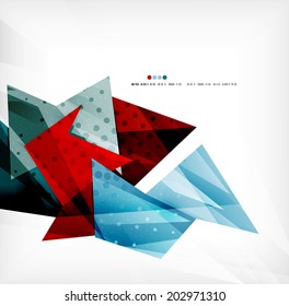 3d futuristic shapes vector abstract background made of glossy pieces with light effects and textured surfaces