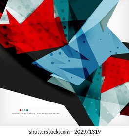3d futuristic shapes vector abstract background made of glossy pieces with light effects and textured surfaces