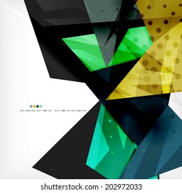 3d futuristic shapes vector abstract background made of glossy pieces with light effects and textured surfaces