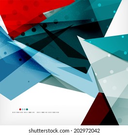 3d futuristic shapes vector abstract background made of glossy pieces with light effects and textured surfaces