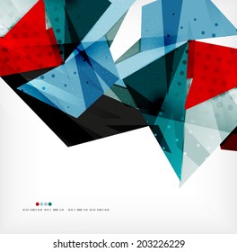 3d formas futuristas fondo abstracto vectorial de piezas glotonas con efectos de luz y superficies texturizadas