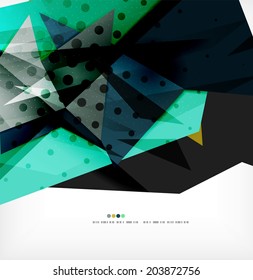 3d futuristic shapes vector abstract background made of glossy pieces with light effects and textured surfaces