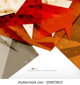 3d futuristic shapes vector abstract background made of glossy pieces with light effects and textured surfaces