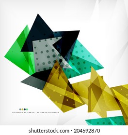 3d futuristic shapes vector abstract background made of glossy pieces with light effects and textured surfaces