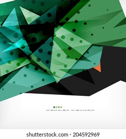 3d futuristic shapes vector abstract background made of glossy pieces with light effects and textured surfaces
