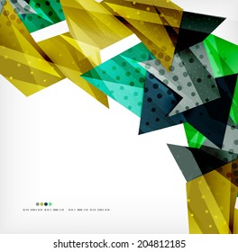 3d futuristic shapes vector abstract background made of glossy pieces with light effects and textured surfaces