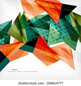 3d futuristic shapes vector abstract background made of glossy pieces with light effects and textured surfaces