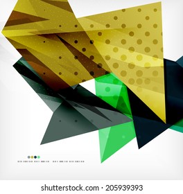 3d futuristic shapes vector abstract background made of glossy pieces with light effects and textured surfaces
