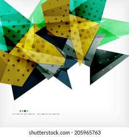 3d futuristic shapes vector abstract background made of glossy pieces with light effects and textured surfaces
