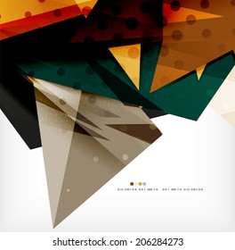 3d futuristic shapes vector abstract background made of glossy pieces with light effects and textured surfaces