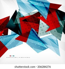 3d futuristic shapes vector abstract background made of glossy pieces with light effects and textured surfaces