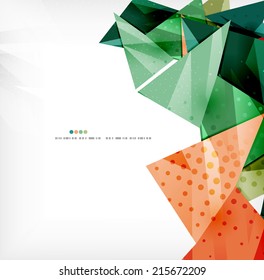 3d futuristic shapes vector abstract background made of glossy pieces with light effects and textured surfaces