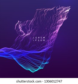 3d futuristic technology style. Abstract background. Vector illustration.