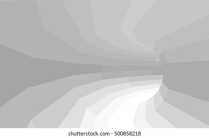 3d futuristic tunnel. Vector abstract background.